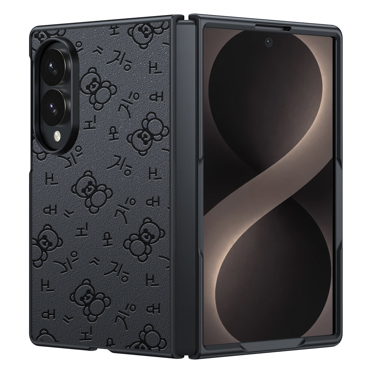 Samsung Fold Carbon Fiber Kevlar Lambskin Leather Foldable Protective Case (Exclusive)