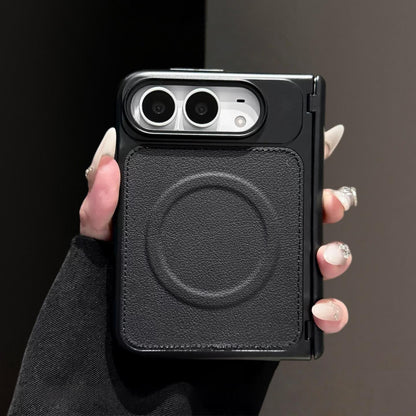 Apple iPhone Duo Business-style leather dual-axis design for drop protection Case (Exclusive)