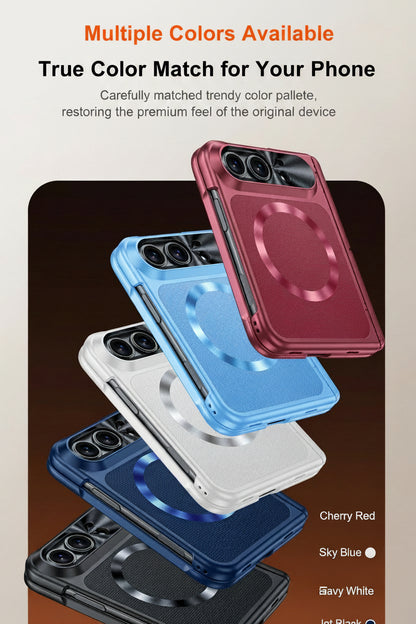 Apple Iphone Ultra folding magnetic hinge case with Screen Protection Case (Exclusive)