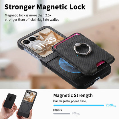 Samsung Z Flip Leather texture Pocket Case (Exclusive)