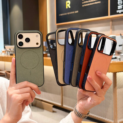 Apple Iphone series Pure Color Cloth Pattern Magnetic Air All-Inclusive Protective Case (Exclusive)