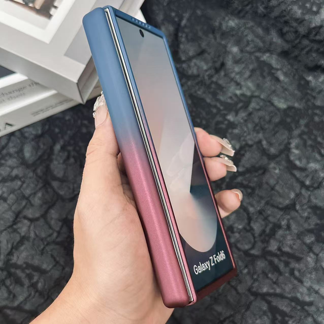Samsung Fold Hard Shell with Central Axis Matte Gradient Protective case (Exclusive)