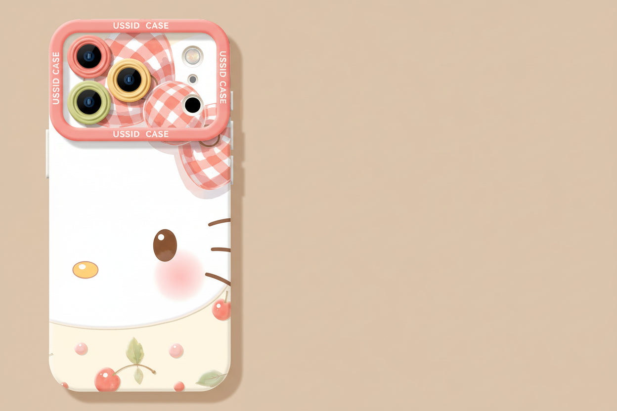Apple Iphone New Year Big Face Cat Case Soft High Value Phone Case  (Exclusive)