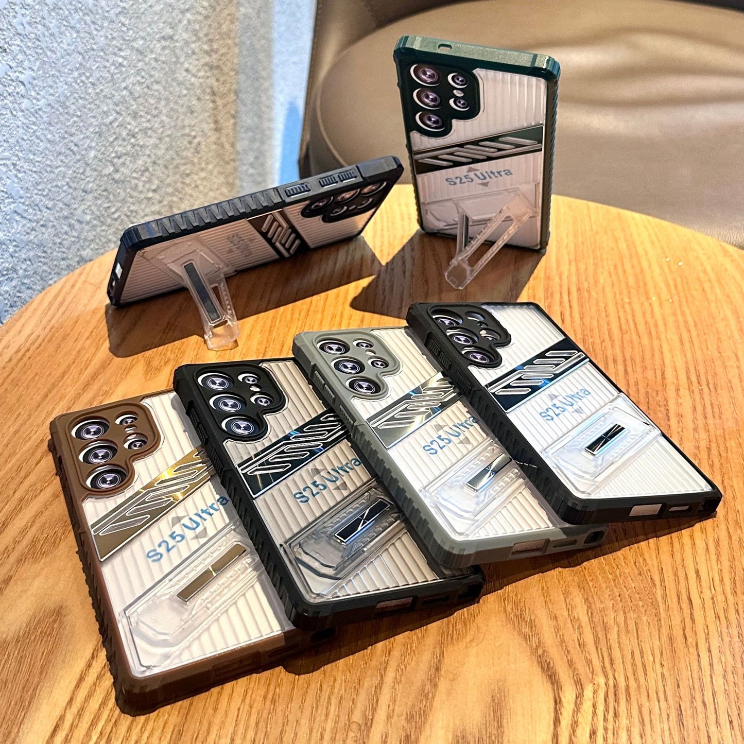 Samsung Ultra series Transparent kick stand cover (Exclusive)