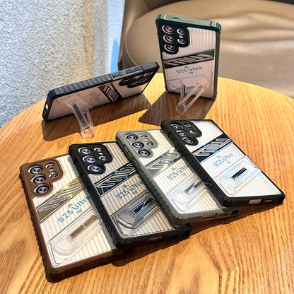 Samsung Ultra series Transparent kick stand cover (Exclusive)
