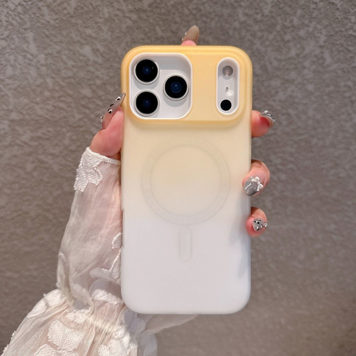 Apple Iphone series Gradient Jelly Two-In-One Case Magnetic Suction Case (Exclusive)