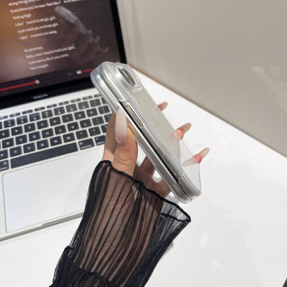 Apple Iphone Ultra IMD shell glacier texture mirror, foldable screen Case (Exclusive)
