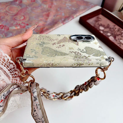 Samsung Fold Embroidery Side Buckle and Front Frame Central Drop Protection Case (Exclusive)