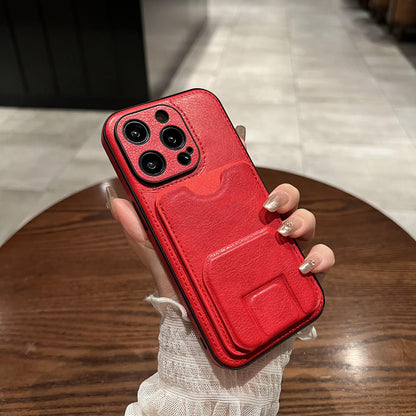 Apple Iphone Fresh Leather Imitation leather case with unique stand Cover (Exclusive)
