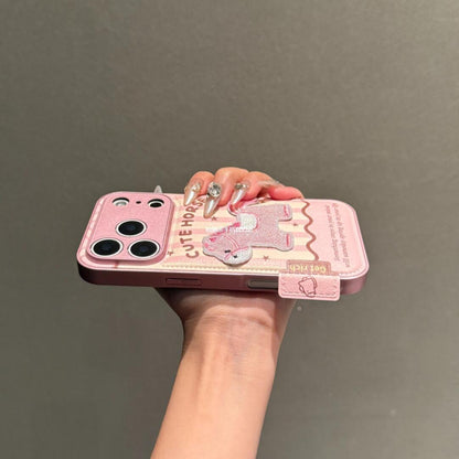 Apple Iphone Ins Fun and Cute 3D Embroidered Pony Suitable Case (Exclusive)