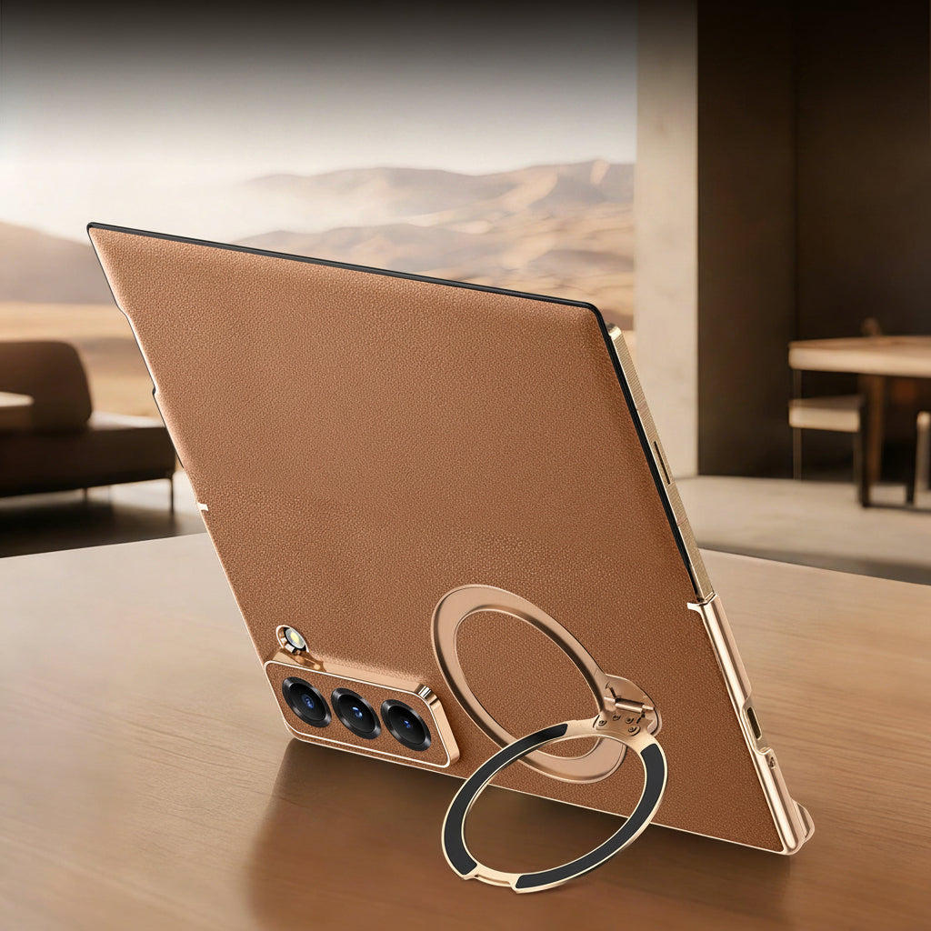 Samsung Fold series Genuine Leather Business Flip Cover Case (Exclusive)