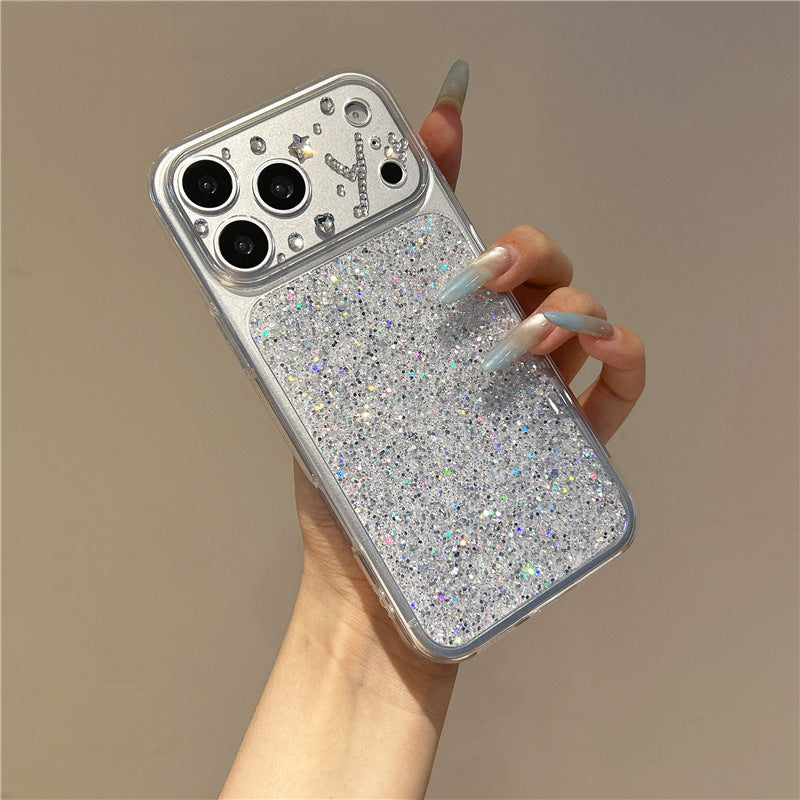 Apple Iphone Instantly transforms into a glittery for shockproof, has epoxy resin Case (Exclusive)