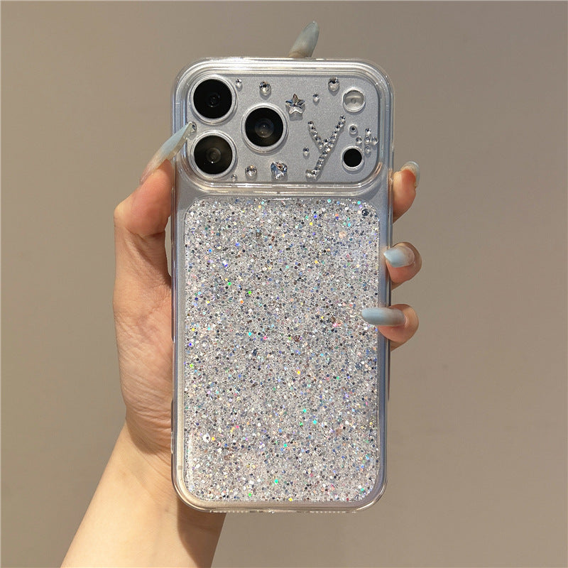 Apple Iphone Instantly transforms into a glittery for shockproof, has epoxy resin Case (Exclusive)