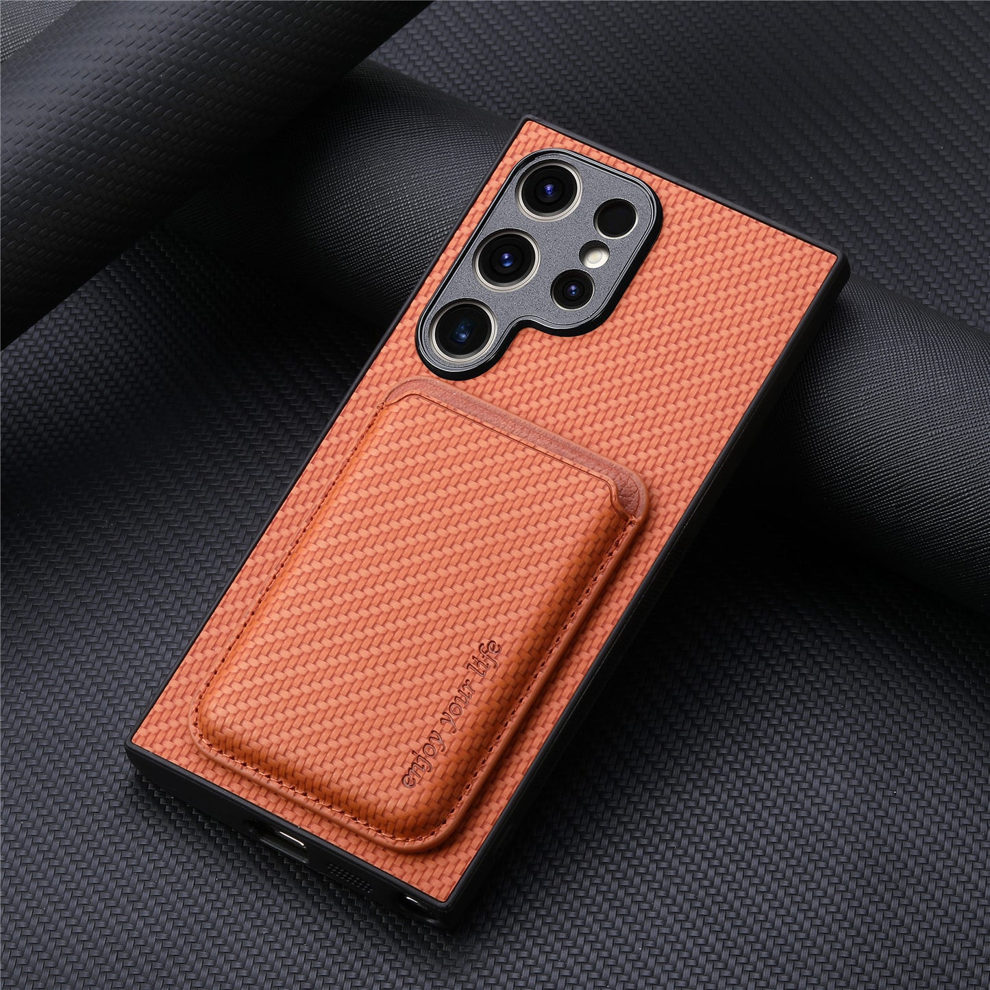 Samsung Galaxy Ultra Series Phone Case with Magnetic 2 in 1 Card Holder Leather Case  (Exclusive)