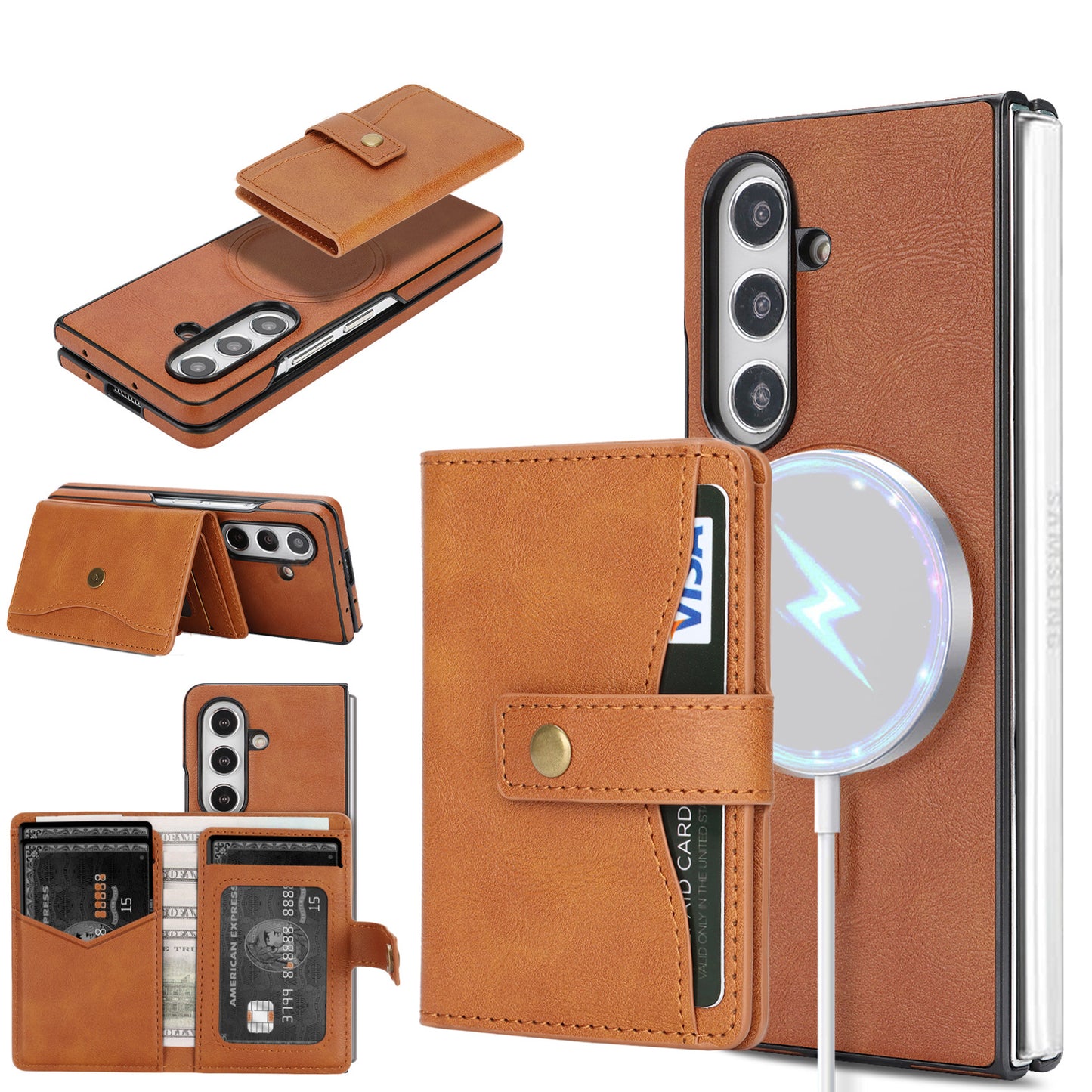 Samsung Fold series Wireless Charging Phone Case with Card Holder (Exclsuive)