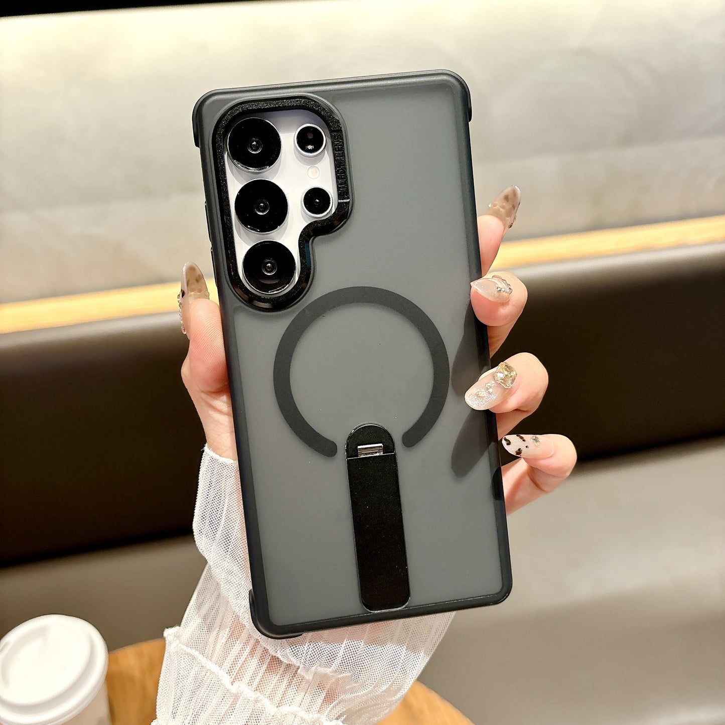 Samsung  Ultra Series Phone Case O3 Station Magnetic Suction 360 Rotation Bracket Cover  (Exclusive)