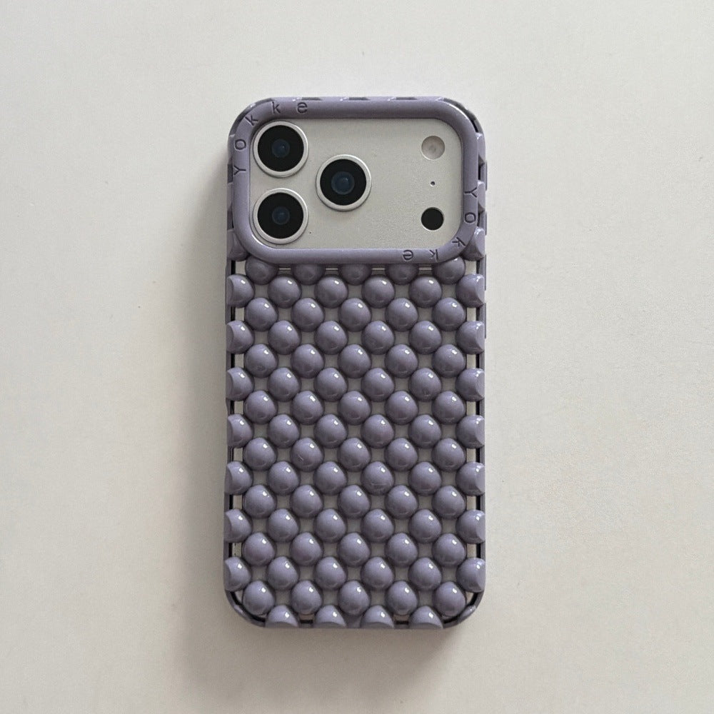 Apple Iphone Solid Color Pearl Creative Mobile Phone Case (Exclusive)