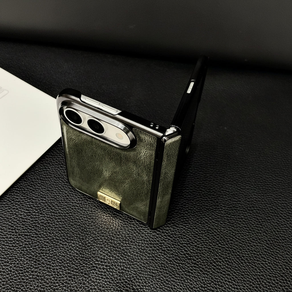 Apple Iphone Ultra Horse Pattern Magnetic Central Axis Spring Hinge Foldable Screen Protector case (Exclusive)