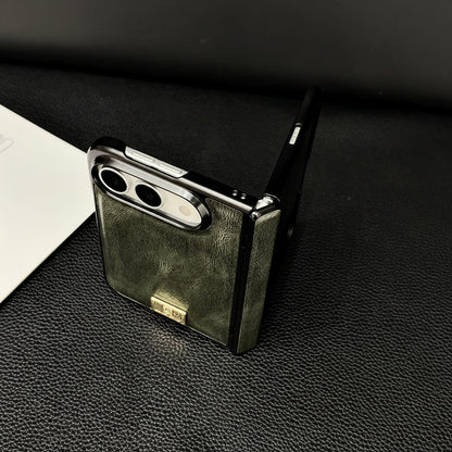 Apple Iphone Ultra Horse Pattern Magnetic Central Axis Spring Hinge Foldable Screen Protector case (Exclusive)