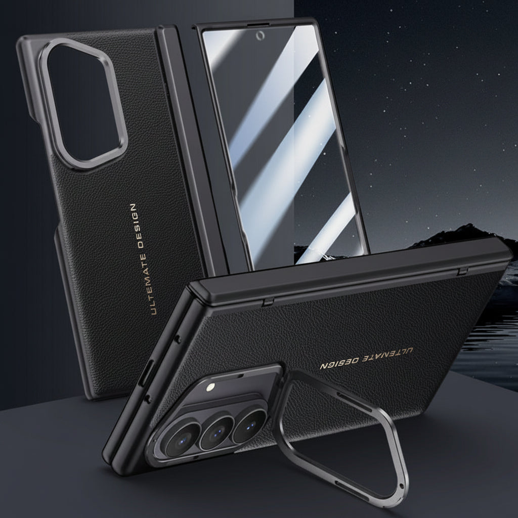 Samsung Fold series Plain Leather Phone Case (Exclusive)