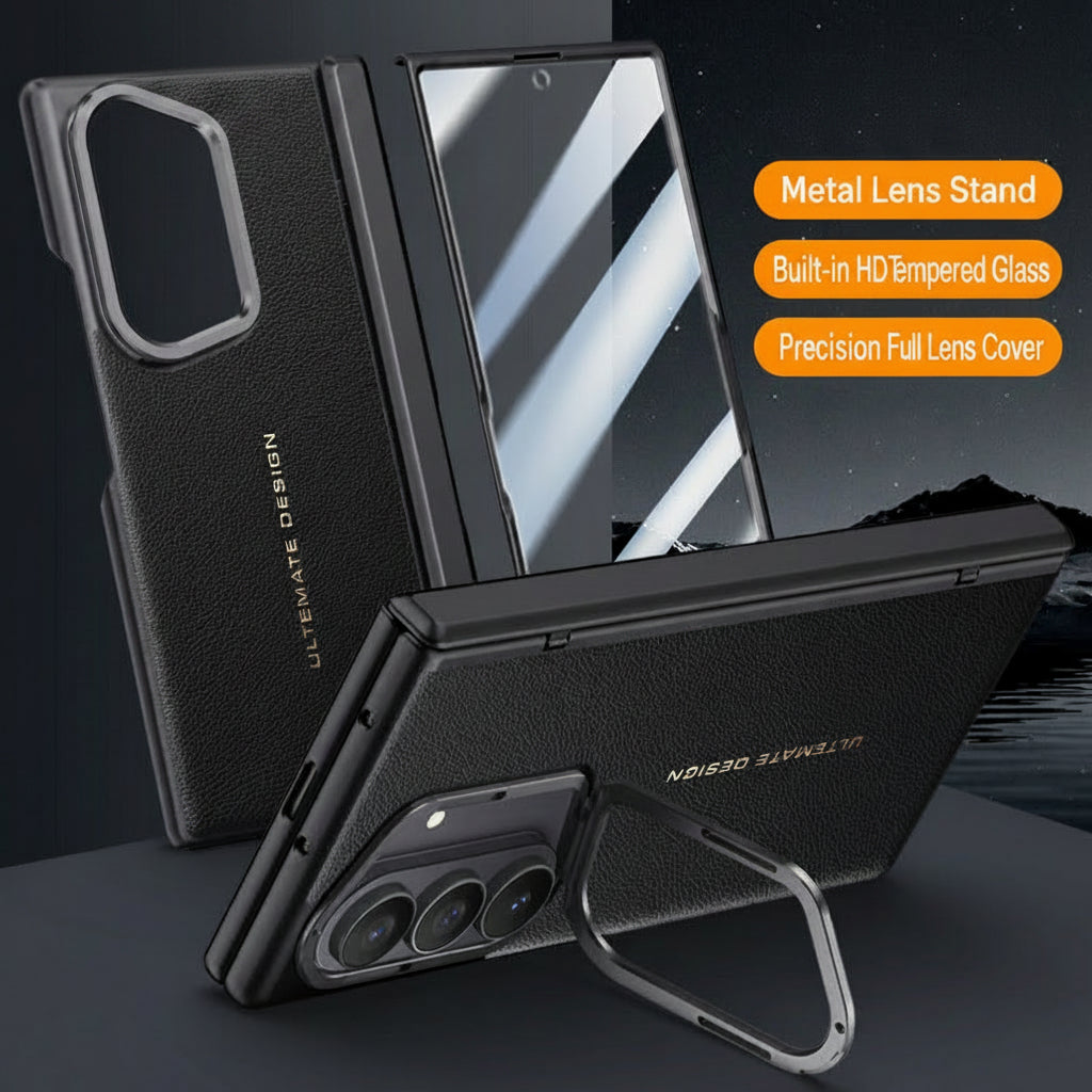 Samsung Fold series Plain Leather Phone Case (Exclusive)