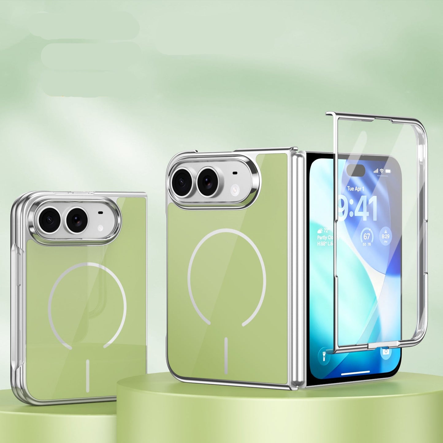 Apple iPhone Ultra foldable glass magnetic screen protector case (Exclusive)