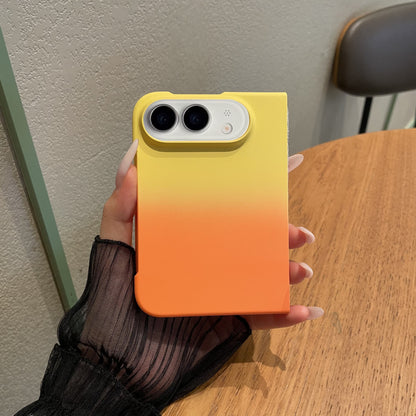 Apple Iphone Ultra fold series skin-textured gradient dual-color design case (Exclusive)