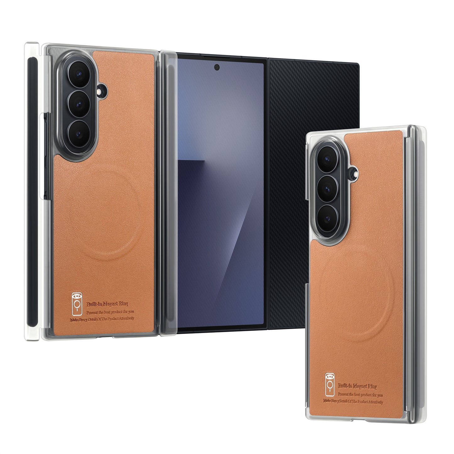 Samsung Fold series Vibrant color Trifold Magnetic Center Axis case (Exclusive)