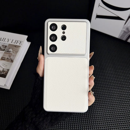 Apple Iphone series Leather Phone Case with Small V Pattern, Anti-Drop, Simple Design Case (Exclsuive)