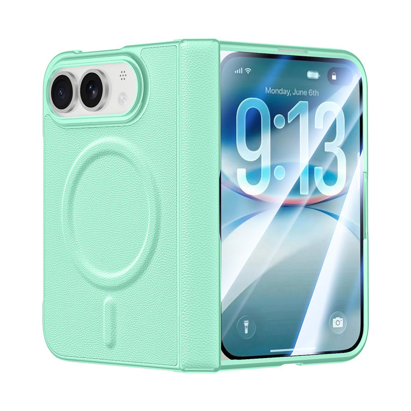 Apple Iphone Ultra Fold wide folding, magnetic vegan leather, front and back protective case, film integrated case (Exclusive)