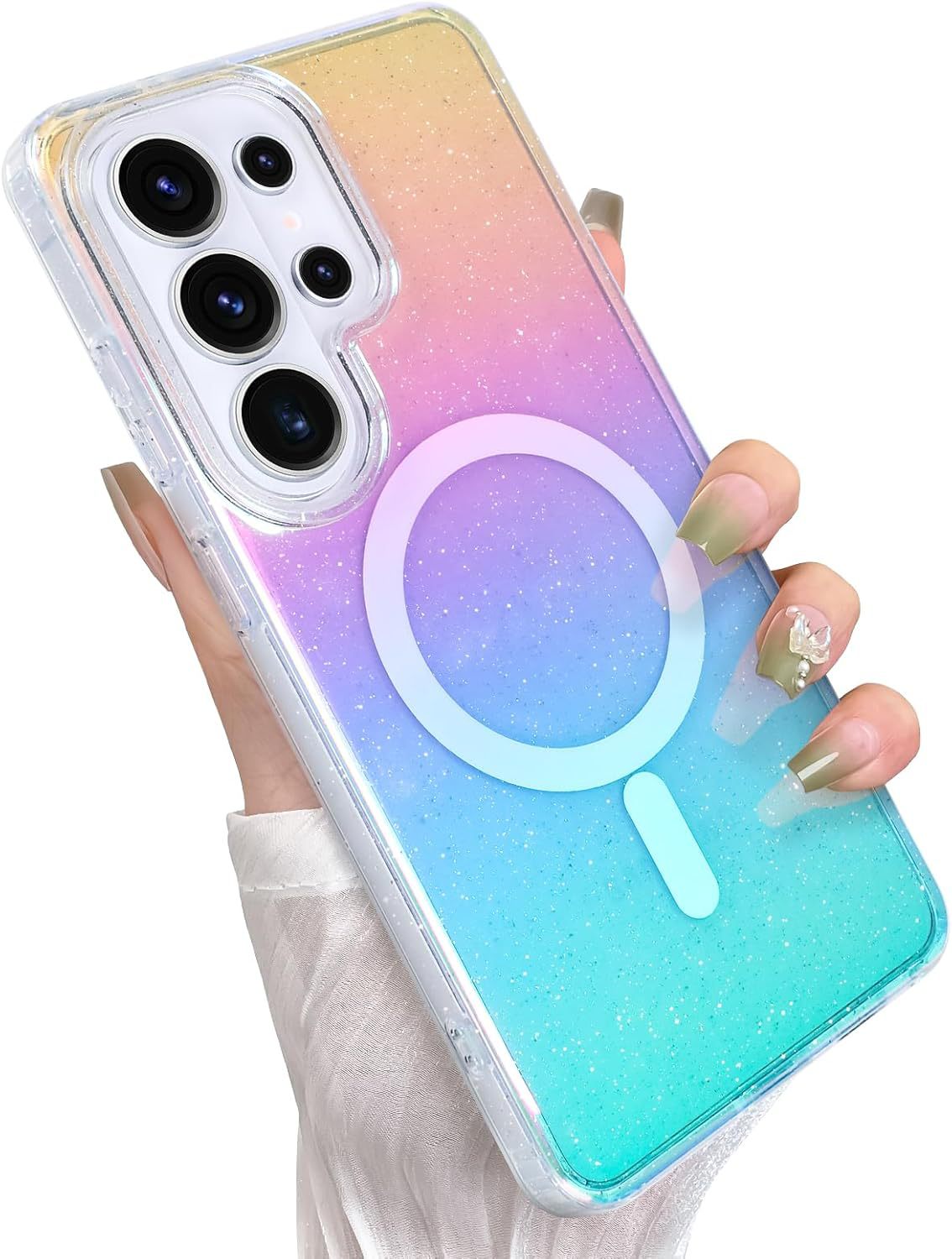 Samsung Ultra series Frosted Gradient Transparent Anti-Fall Protective Case (Exclusive)