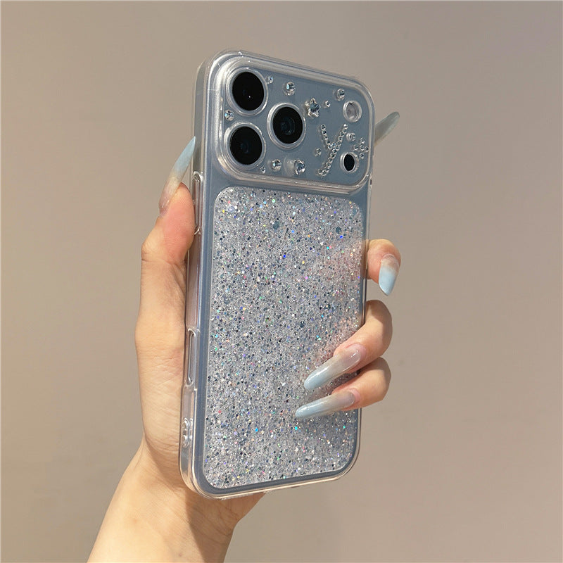 Apple Iphone Instantly transforms into a glittery for shockproof, has epoxy resin Case (Exclusive)