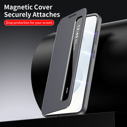 Samsung Fold and Ultra series Leather Flip Smart App Side case (Exclusive)
