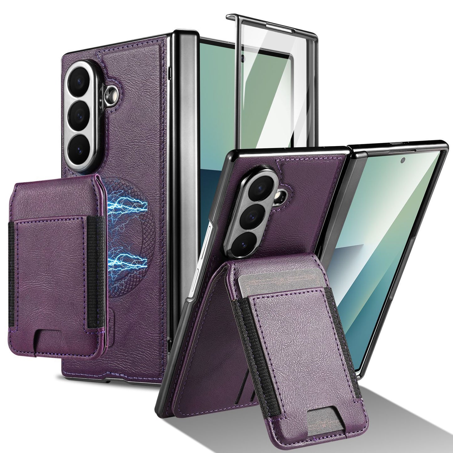 Samsung Fold Series Magnetic+Card Holder Foldable Phone Case (Exclusive)