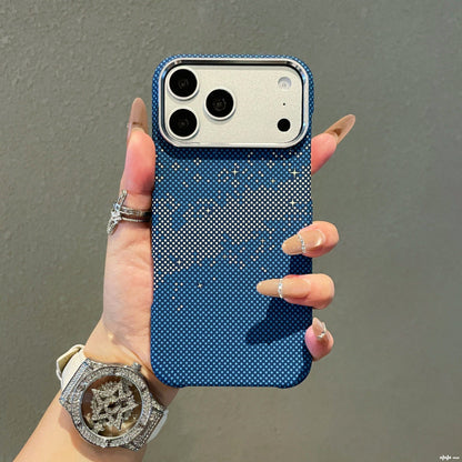 Apple Iphone Kevlar textured magnetic skin-feel frosted semi-enclosed protective case (Exclusive)