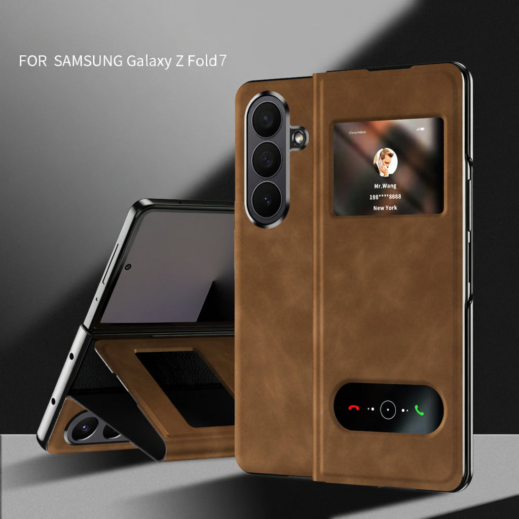 Samsung Fold Series Dual-Window Luxury Phone Case (Exclusive)