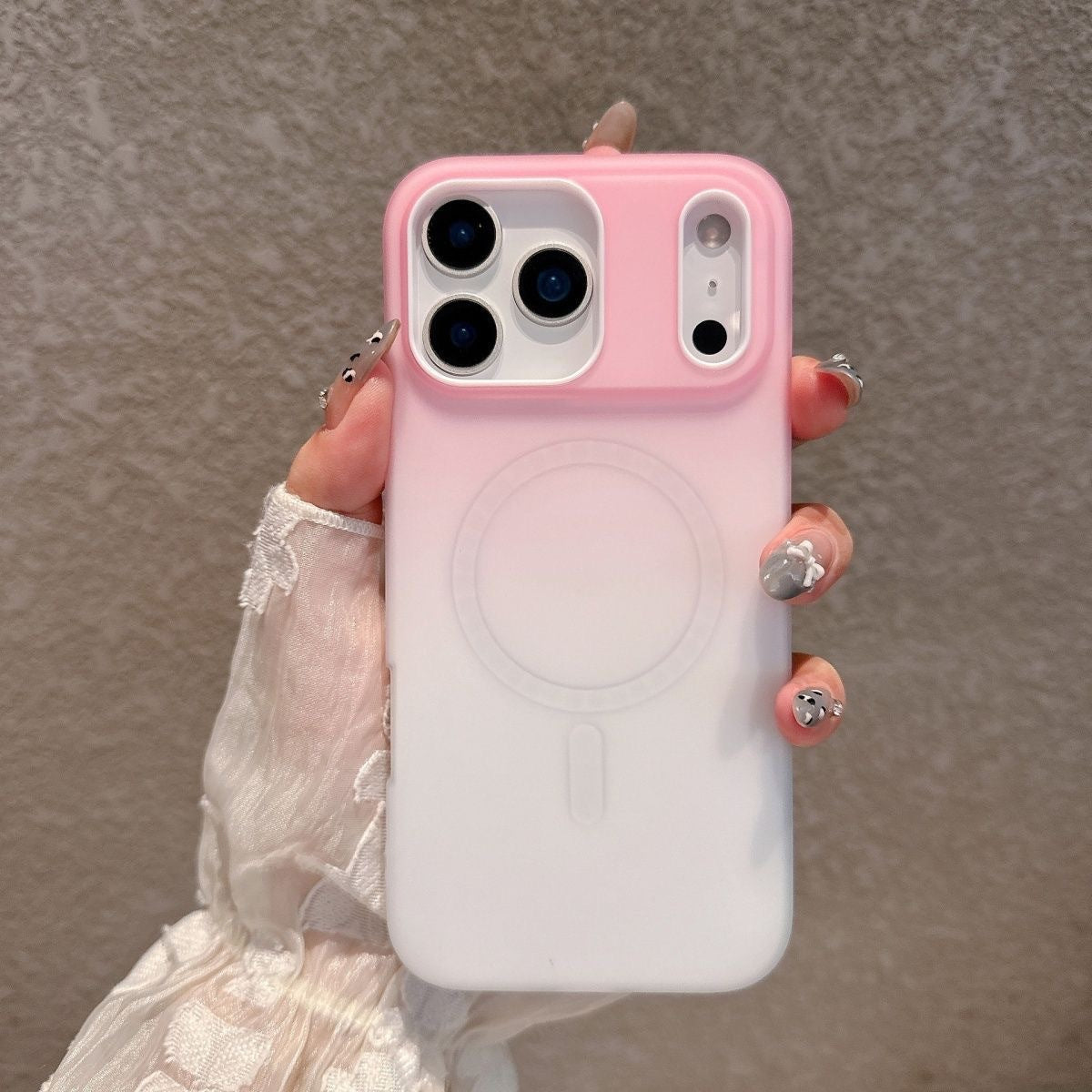 Apple Iphone series Gradient Jelly Two-In-One Case Magnetic Suction Case (Exclusive)