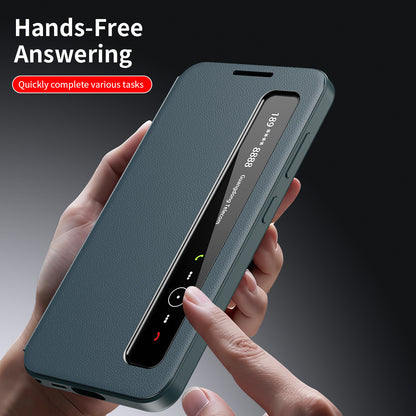 Samsung Fold and Ultra series Leather Flip Smart App Side case (Exclusive)