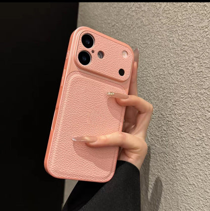 Apple Iphone Intantly Transforms Into Large View Business Style Lychee Textured Phone Case  (Exclusive)