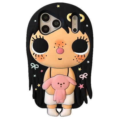 Apple iphone Girl Holding a Doll Case (Exclusive)