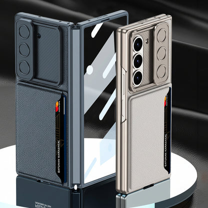 Samsung Fold card holder, sliding window lens protective case (Exclusive)