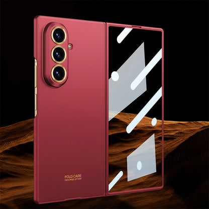 Samsung Fold series Pure Color Silk-Like Ultra-Thin Foldableing Screen Case Film Integrated Protective Cover (Exclusive)