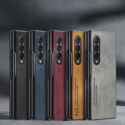 Samsung Z Fold Series Stacked Screen Sheepskin Leather Skin-Feel Protective Case (Exclusive)