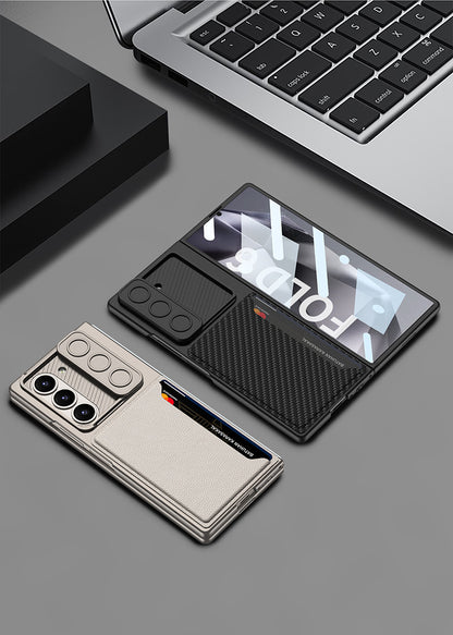 Samsung Fold card holder, sliding window lens protective case (Exclusive)