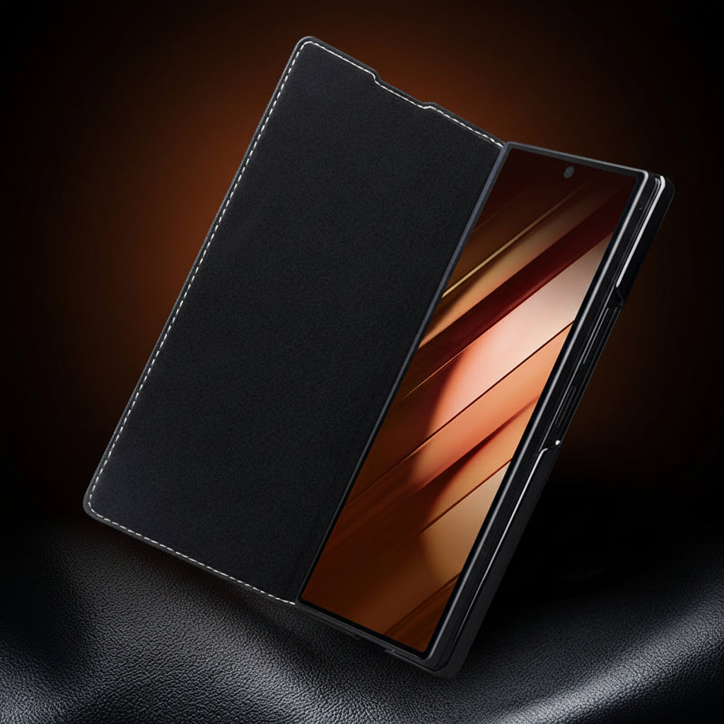 Samsung Fold Genuine leather Purely handmade Qiali Foldable Case (Exclusive)