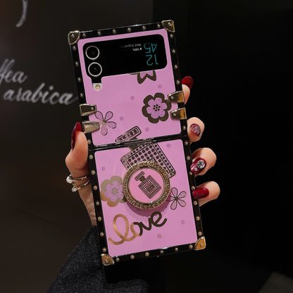 Samsung Flip Luxury Perfume Bottle Stand Foldable Anti-Drop Goddess Case (Exclusive)