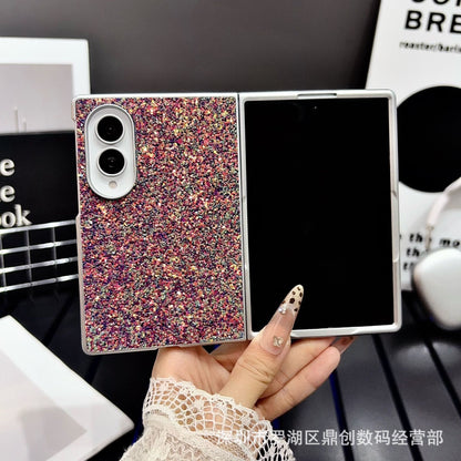 Samsung Z Fold gradient glitter phone case (Exclusive)