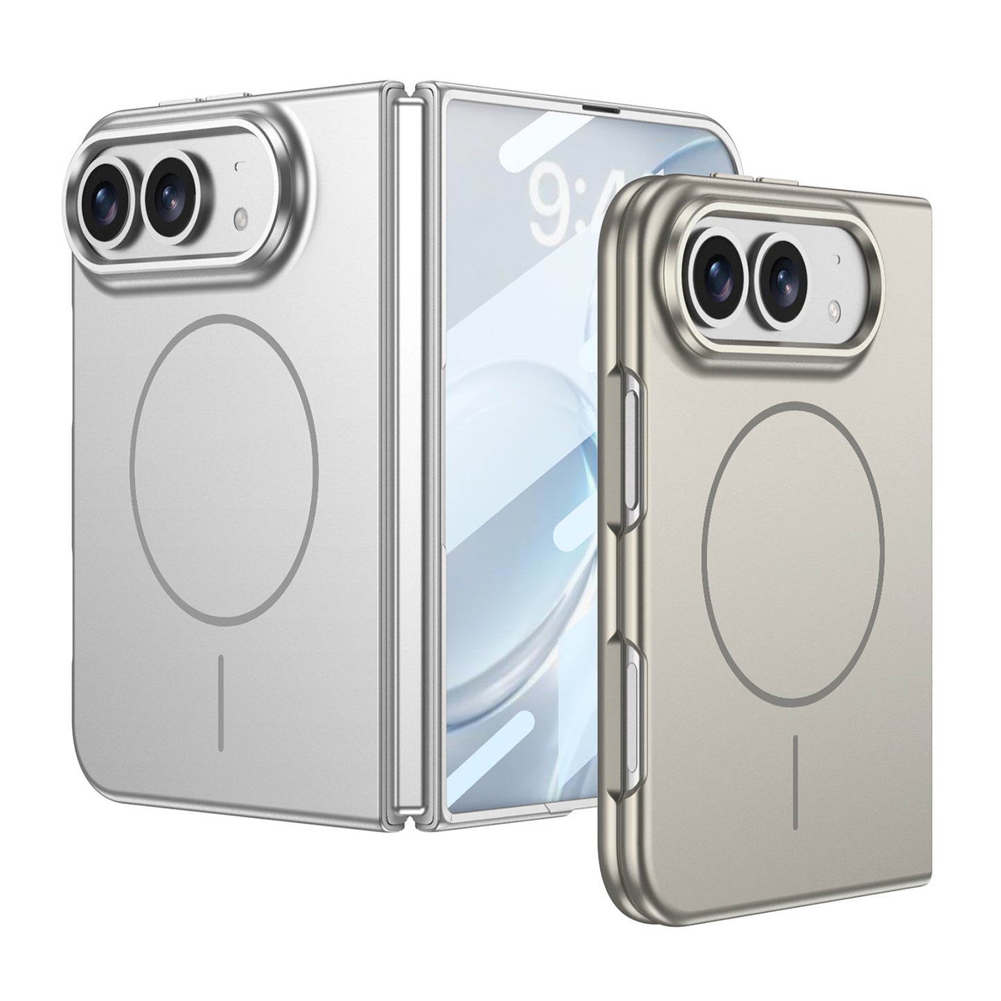 Apple Iphone Ultra fold minimalist magnetic folding features a soft, magnetic feel and built-in magnetic shockproof design case (Exclusive)