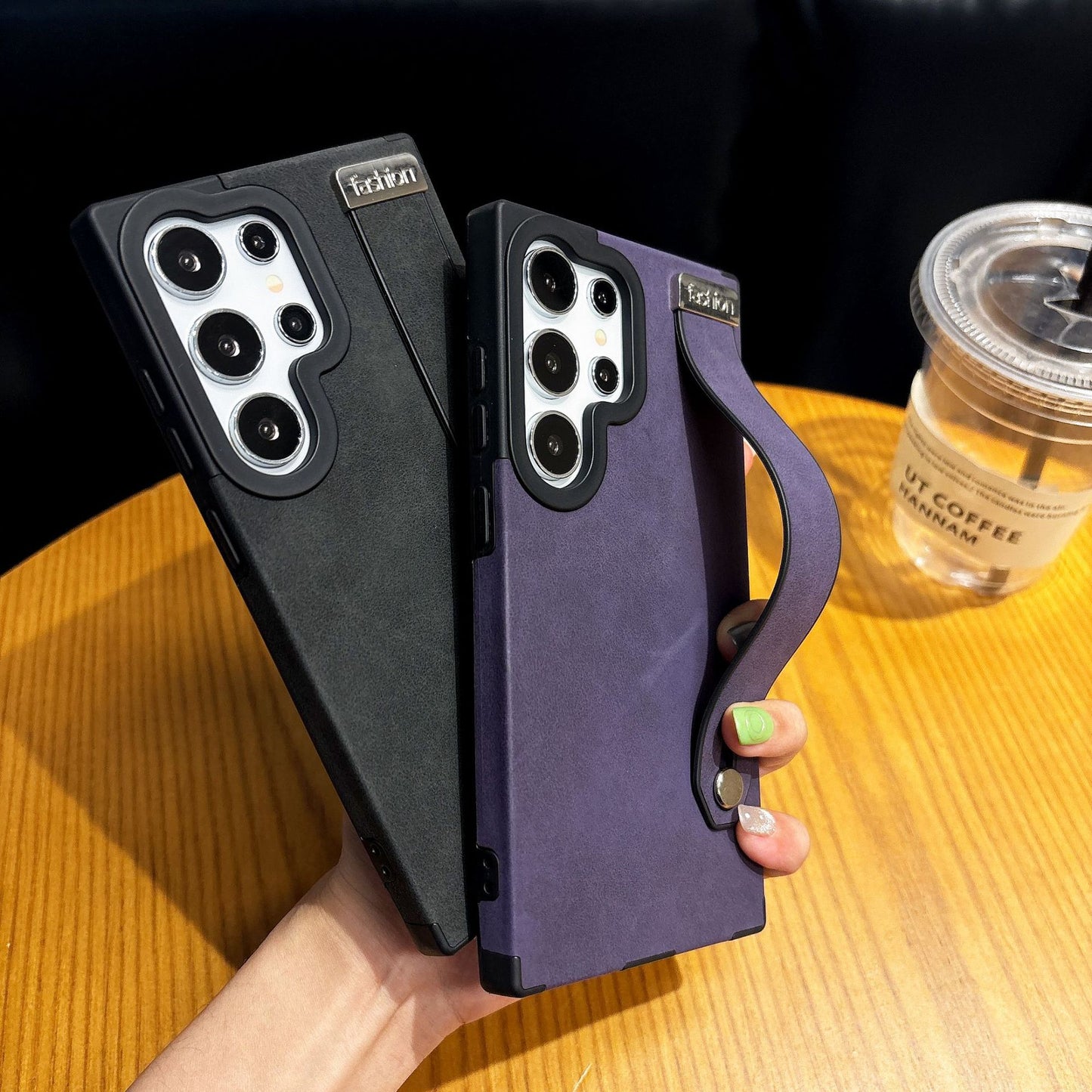 Samsung Ultra series Business Retro Suede Leather Wristband Stand Phone Case (Exclusive)
