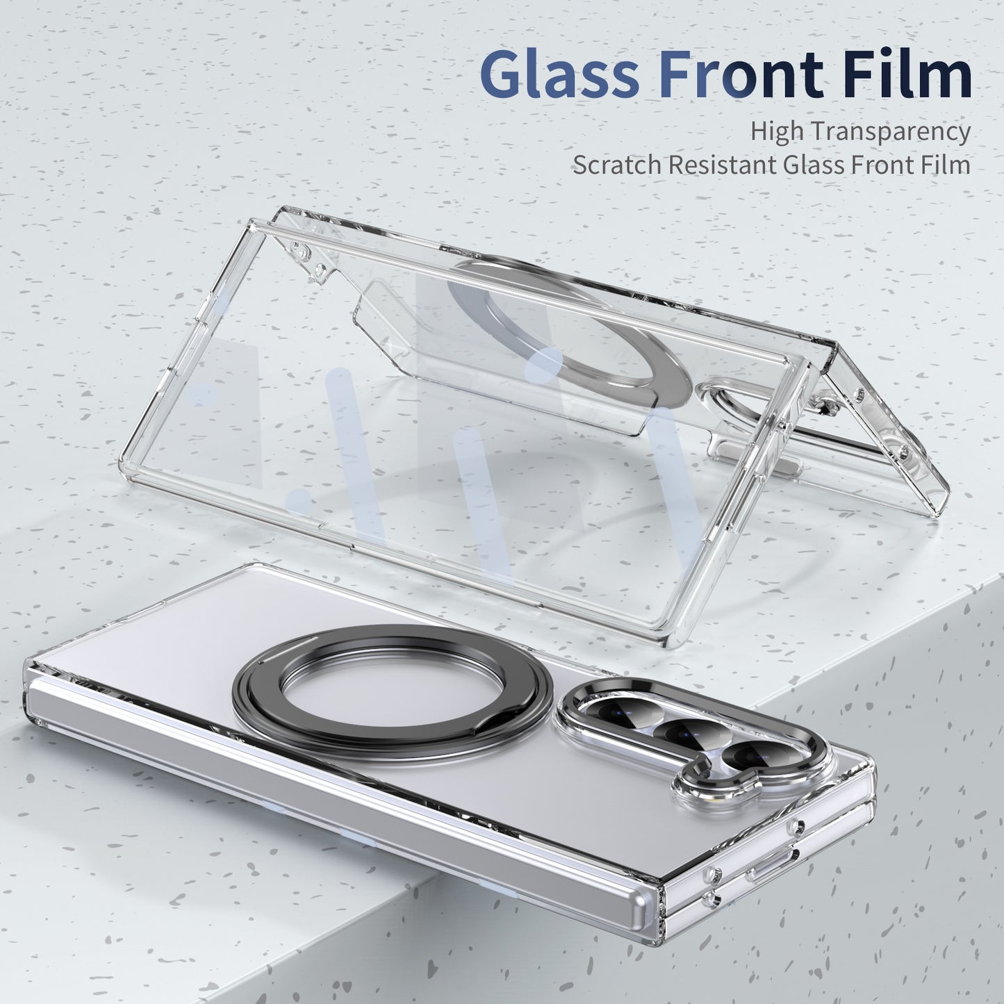 Samsung  Fold series Magnetic Rotating Stand Wireless Charging  Case and Film Integrated Protective Case (Exclusive)